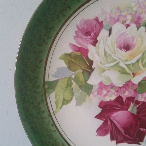 VINTAGE HAND PAINTED E.E.C.CO PORCELAIN 10.25" PLATE - Picture 3 of 7